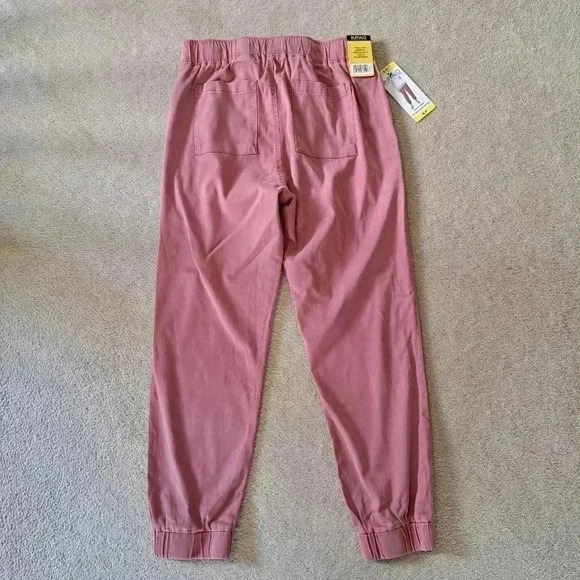 ❤️ NWT Buffalo David Bitton Tencel Joggers Strawberry Pink Small Women's Pants - Picture 10 of 15